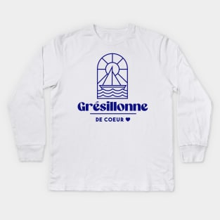 Grésillonne de coeur - Brittany Morbihan 56 Mer Ile de Groix Kids Long Sleeve T-Shirt